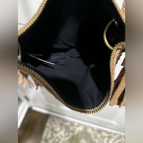 Leather fringe crossbody bag - Picture 5 of 6